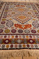4x5.5 Vintage Romanian Shirvan Design Rug