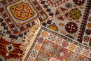 4x5.5 Vintage Romanian Shirvan Design Rug