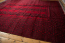 9x12.5 Vintage Afghani Ersari Design Carpet