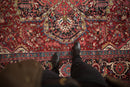 9.5x13 Vintage Ahar Carpet