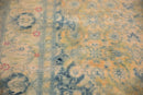 9x14.5 Vintage Distressed Bulgarian Herati Design Carpet