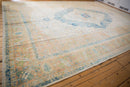 10x14 Vintage Distressed Bulgarian Herati Design Carpet