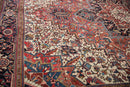 11.5x12.5 Vintage Heriz Square Carpet