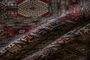 12.5x12.5 Vintage Fine Pakistani Bokhara Design Square Carpet