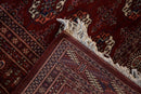 6x6.5 Vintage Fine Pakistani Bokhara Design Square Carpet