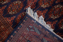 6.5x6.5 Vintage Fine Pakistani Bokhara Design Square Carpet