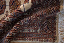 6.5x7 Vintage Fine Pakistani Bokhara Design Square Carpet