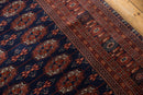 5.5x8 Vintage Fine Pakistani Bokhara Design Carpet