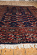 5.5x8 Vintage Fine Pakistani Bokhara Design Carpet