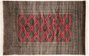 4x6 Vintage Fine Pakistani Turkmen Design Rug