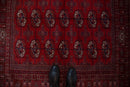 5x5 Vintage Fine Bokhara Square Rug