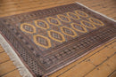 4x6 Vintage Fine Pakistani Turkmen Design Rug