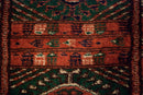 12x12.5 Vintage Fine Bokhara Square Carpet