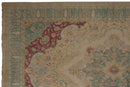 6x9 Vintage Distressed Bulgarian Kerman Design Carpet