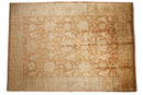 RESERVED 10x14 Vintage Gold Wash Indian Oushak Design Carpet
