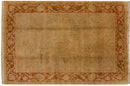 6x9 New Gold Wash Indian Oushak Design Carpet