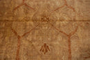 10x13.5 New Gold Wash Indian Oushak Design Carpet