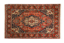 6x9.5 Vintage Indian Heriz Design Carpet