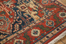6x9.5 Vintage Indian Heriz Design Carpet