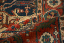 6x9.5 Vintage Indian Heriz Design Carpet