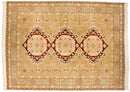 9x12 Vintage Distressed Bulgarian Caucasian Design Carpet