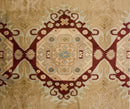 9x12 Vintage Distressed Bulgarian Caucasian Design Carpet