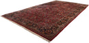 10.5x18.5 Vintage American Sarouk Carpet