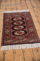 2x3 Vintage Fine Bokhara Rug Mat