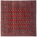 8x8.5 Vintage Fine Bokhara Square Carpet