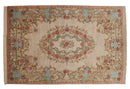 8x11.5 Vintage Bulgarian Aubusson Design Carpet