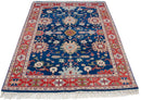 4.5x7 Vintage Indian Bijar Design Rug