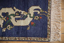 2x2.5 Vintage Pictorial Armenian Dragon Design Square Rug Mat