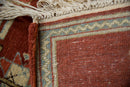 2x2.5 Vintage Pictorial Armenian Herdsman Design Square Rug Mat