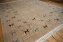 8x10 New Indian Folk Art Design Carpet