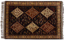 4x6 Vintage Indian Shiraz Design Rug