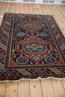 4.5x7 Vintage Indian Caucasian Design Rug