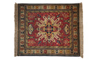 4.5x5.5 Vintage Indian Kazak Design Square Rug