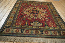 4.5x5.5 Vintage Indian Kazak Design Square Rug