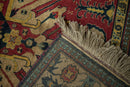 4.5x5.5 Vintage Indian Kazak Design Square Rug