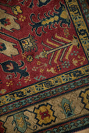 4.5x5.5 Vintage Indian Kazak Design Square Rug