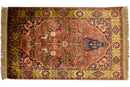 3x5 Vintage Indian Bakhtiari Design Rug
