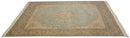 12x14 Vintage Fine Bulgarian Kerman Design Square Carpet
