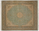 12x14 Vintage Fine Bulgarian Kerman Design Square Carpet