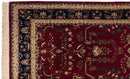 9.5x14 Fine Indian Mohajeran Sarouk Design Carpet