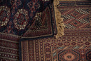 12x12.5 Vintage Fine Bokhara Square Carpet