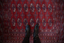 5x5 Vintage Fine Bokhara Square Rug