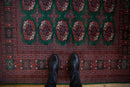 5x5 Vintage Fine Bokhara Square Rug