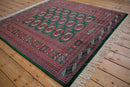 5x5 Vintage Fine Bokhara Square Rug