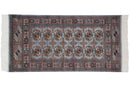 2.5x3 Vintage Fine Bokhara Square Rug