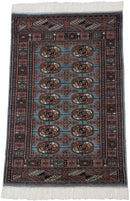 2.5x3 Vintage Fine Bokhara Square Rug